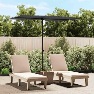 【並行輸入品】 Tropishade 11フィート ダークウッドマーケット傘 レンガレッドオレフィンカバー付き Tropishade 11 ft.