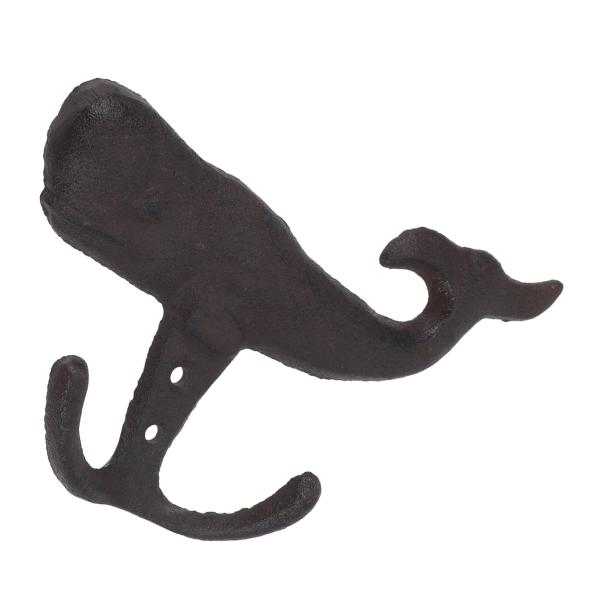 【並行輸入品】 IMIKEYA Vintage Whale Iron Door Hook Ceili...