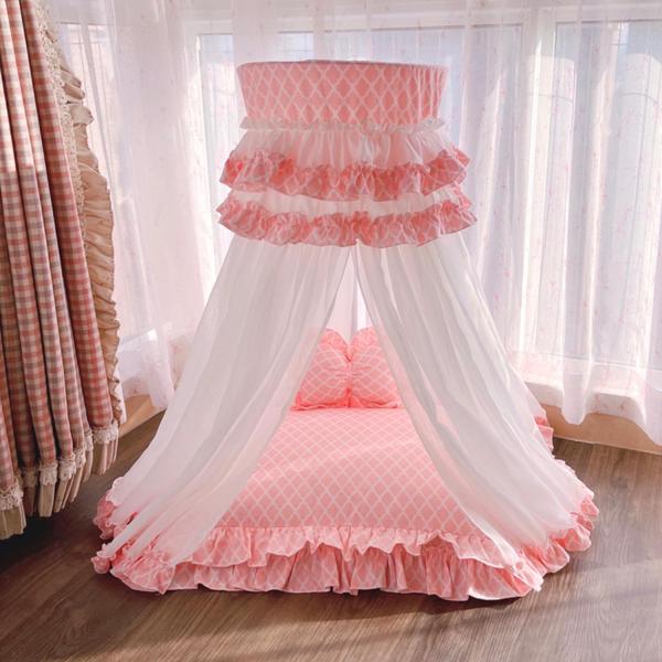 【並行輸入品】 Best Pet Suppliesラウンド鎮静犬用ベッド、プラッシュフェイクファー生...