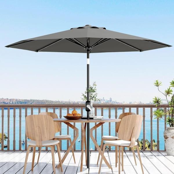 【並行輸入品】 AreShark 11FT Cantilever Patio Umbrella wi...