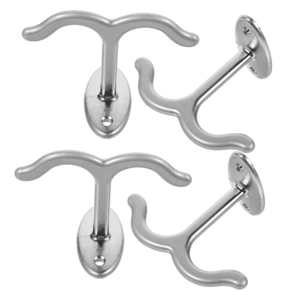 【並行輸入品】 Cabilock 4pcs Closet Ceiling Hooks Zinc Al...