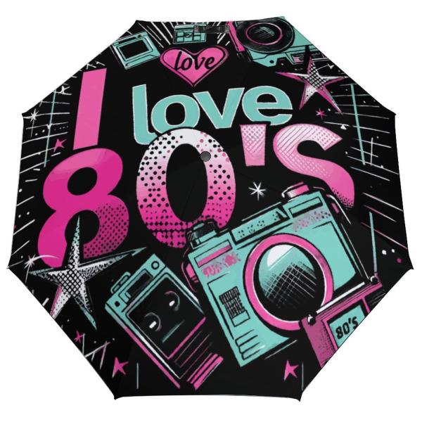 【並行輸入品】 Tow Hug Pug Dogs Travel Umbrella for Sun a...