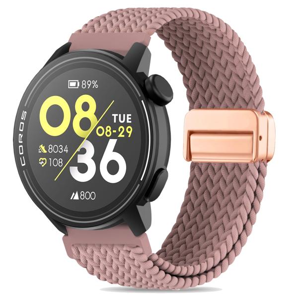 【並行輸入品】Koazon 編組ストレッチナイロン磁気クラスプウォッチバンド Coros Pace ...