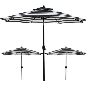 【並行輸入品】 Pure Garden 9フィート アルミニウム パティオ傘 自動クランク付き テラコッタ Pure Garden Patio U
