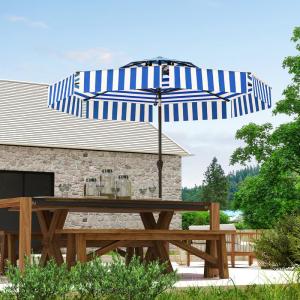 【並行輸入品】 PatioFestival 傘ベース 水充填 軽量 ポータブル プラスチック アウトドア パラソルスタンド 高耐久 ホルダー キャ