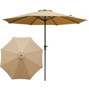 【並行輸入品】 Round Shanghai Umbrella 9ft, Outdoor Patio Umbrella, Market Tabl