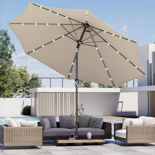 【並行輸入品】 LVTXIII 9ft Patio Umbrella Outdoor Fade Re...