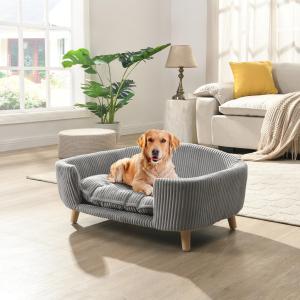 【並行輸入品】 Pet Teepee Dog & Cat Bed with Cushion Portable Luxery Pet Tents