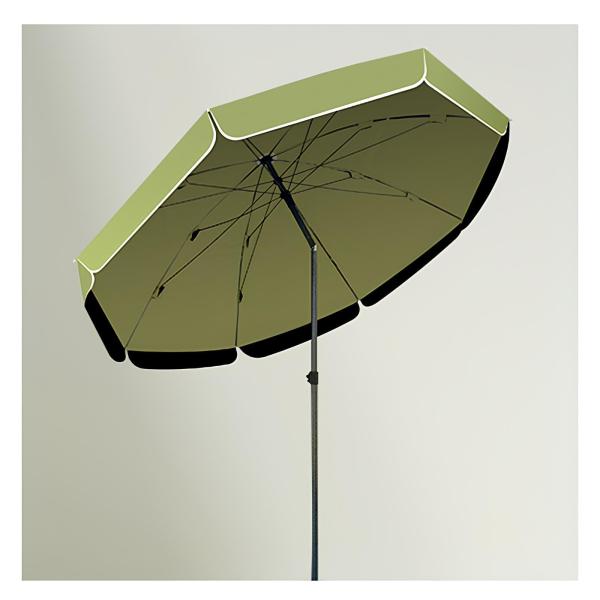 【並行輸入品】 5ft Boho Beach Striped Umbrella with 8 Rib...