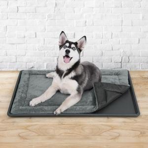 【並行輸入品】 PETMAKER Plush Cozy Pet Crate/Pet Bed, X Large, Tan by PETMAKER P