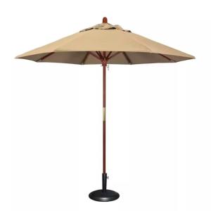 【並行輸入品】 lafengyan Ruffled 8.8ft Outdoor Patio Umbrella with 45° Tilt & W