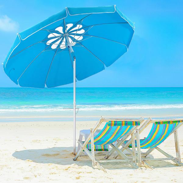 【並行輸入品】 6 x 9ft Patio Umbrella Outdoor Waterproof ...