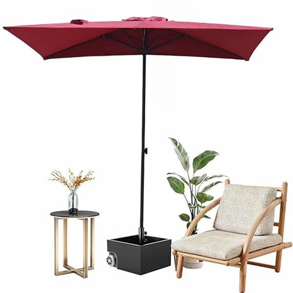 【並行輸入品】 XOBRJQZ Beach Umbrella with Carry Bag, Por...