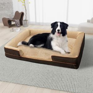 【並行輸入品】 Round Calming Dog Beds for Medium Dogs 30 Inches Anti Slip Donut