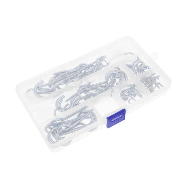 【並行輸入品】 Cabilock 80Pcs Hook Assortment Kit Versati...