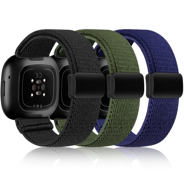 【並行輸入品】TOYOUTHS マグネット式ストレッチバンド 3本パック Fitbit Versa ...