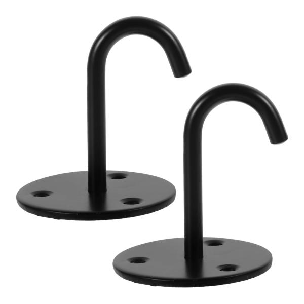 【並行輸入品】 OUNONA 2pcs Heavy Duty Black Ceiling Hooks...