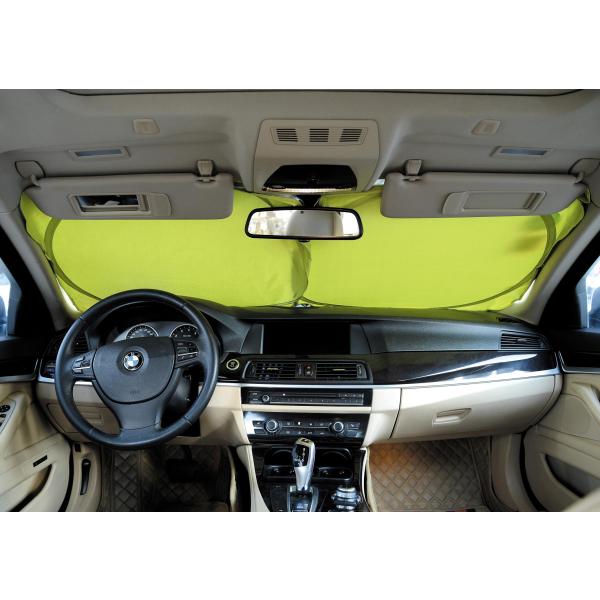 【並行輸入品】車用フロントガラスサンシェード 折りたたみ式 デュアルループサンシェード 紫外線をブロ...