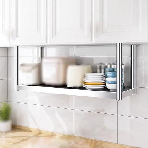 【並行輸入品】 Stainless Steel Floating Ceiling Shelf, Mo...