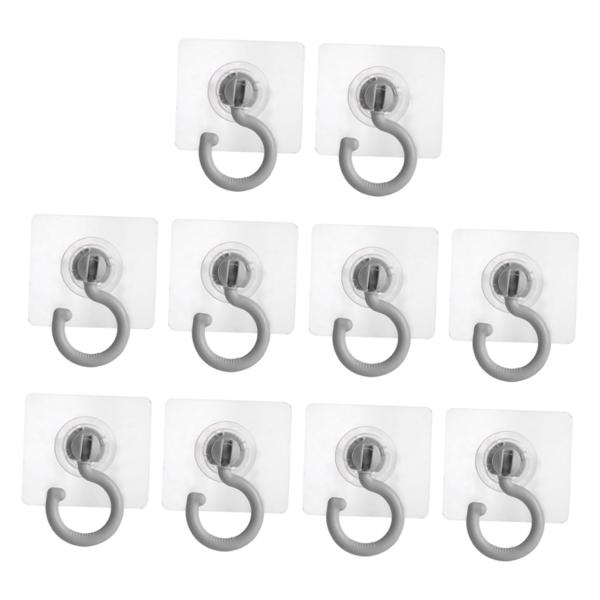 【並行輸入品】 ULTECHNOVO 10pcs Rotatable Hanging Hooks w...
