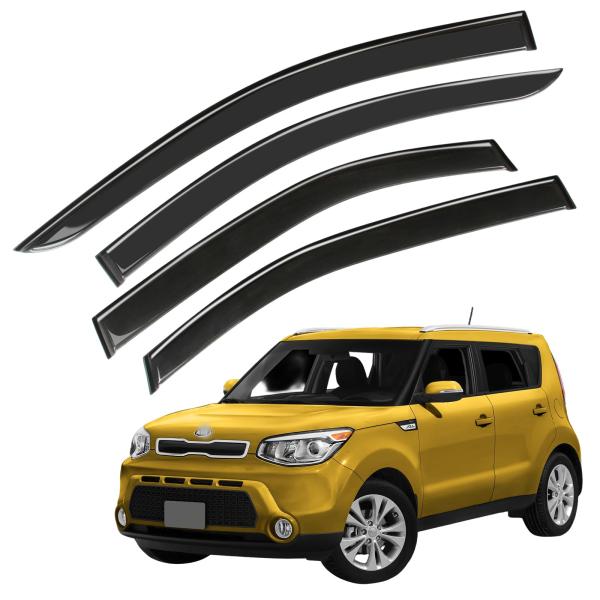 【並行輸入品】 BFBZ Window Visor for 2014 2019 Kia Soul, ...