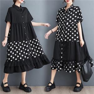 シャツワンピース ナチュラル レディース ロングシャツ ストライプ柄