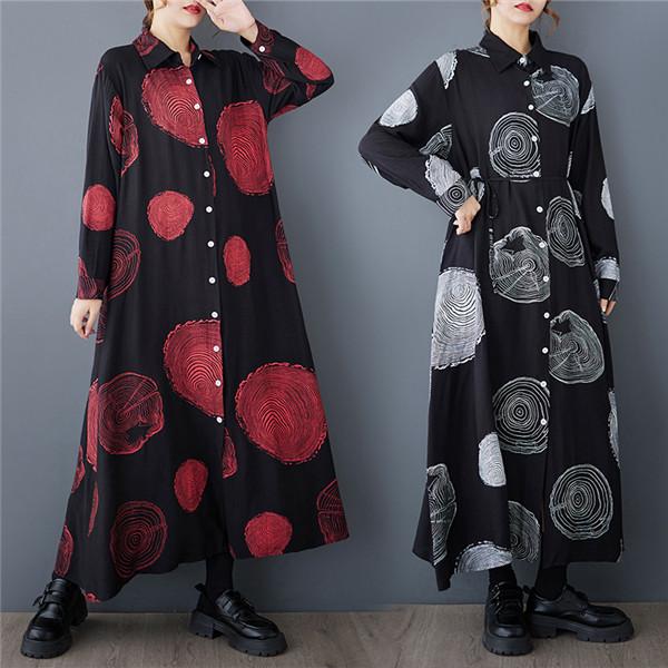 レディース ロングワンピース シャツワンピ  ワンランク上の着こなし 一気にこなれて見え オシャレ見...