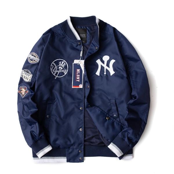 男女兼用 刺繍マーク スカジャン リバーシブル NYヤンキーズ ファッション サイズS-3XL 野球...