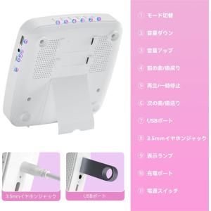 CDプレーヤー ポータブル 卓上&壁掛け式 B...の詳細画像5