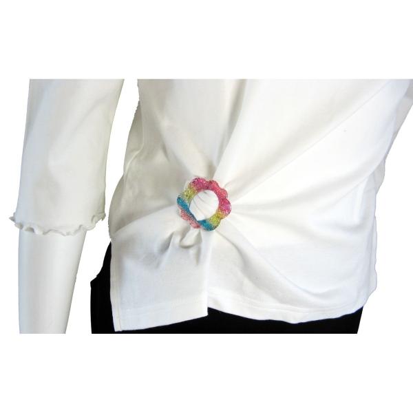 Ｔシャツリング アクリルライトカラー（国産）全6形 ダンス 小物 アクセサリー サークルモチーフ フ...