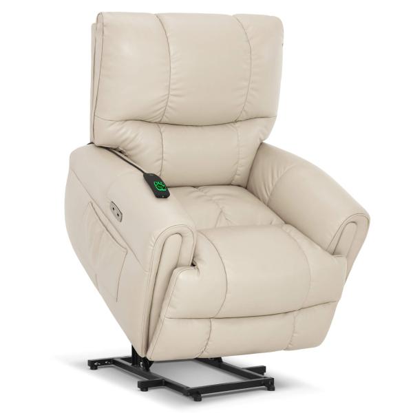 MCombo 電動リクライニングチェア 立ち上がり補助 フルフラット パワーリフト リクライニングソ...