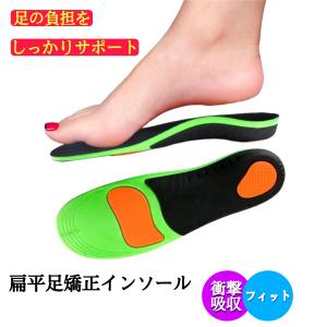 インソール 扁平足 スポーツ 衝撃吸収 レディース メンズ アーチサポーター サポーター 偏平足 矯正 子供 土踏まず X脚 中敷き