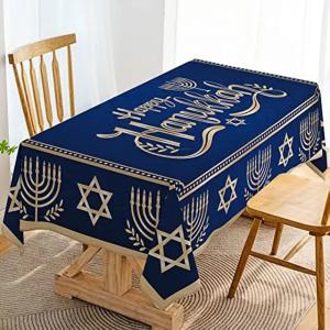 Hanukkah-テーブルカバー,装飾,フェスティバル,ギフト,家庭,ダイニングルーム,キッチンテー...