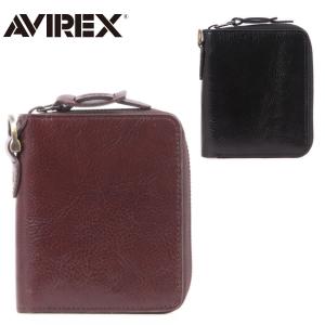 最大P+16% アヴィレックス AVIREX 二つ折り財布 折財布 ラウンドウォレット BEIDE バイデ ax9101 メンズ レディース｜newbag-w