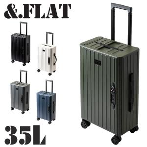 アンドフラット &.FLAT ビジネスキャリー スーツケース 機内持ち込み キャリー ハード 旅行かばん 折り畳み可能 35L fl14-4-00002 メンズ レディース｜newbag-w