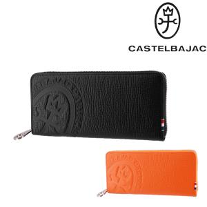 【新品同様】カステルバジャック　ピッコロ　ラウンドファスナー　長財布　デカロゴ CASTELBAJAC（カステルバジャック） サイフ 長財布 ラウンドファスナー