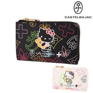 最大P+16% 【数量限定】 カステルバジャック ハローキティ 財布 L字ファスナー長財布 CASTELBAJAC KITTON キトゥン 086652 メンズ レディース｜newbag-w