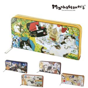 最大P+16% マンハッタナーズ manhattaner's ライブリーパース ラウンドファスナー長財布 0751654 メンズ レディース nwar｜newbag-w