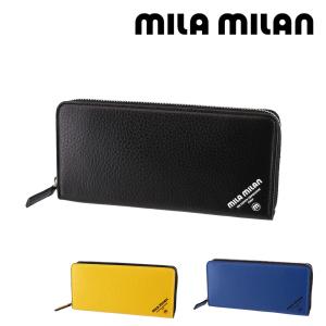 最大P+16% ミラ・ミラン 財布 長財布 ラウンドファスナー mila milan コパー 253625 メンズ レディース｜newbag-w