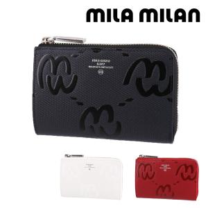 最大P+16% ミラ・ミラン 財布 二つ折り財布 L字ファスナー 大きめ mila milan ミオ 255614 メンズ レディース｜newbag-w