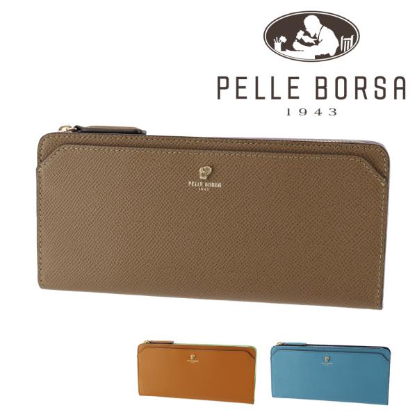 最大P+16% ペレボルサ 財布 長財布 L字ファスナー 薄マチ PELLE BORSA Frenc...