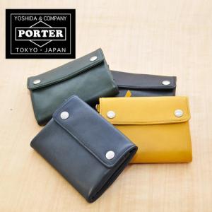 ポーター 三つ折り財布 PORTER CRUST クラスト 吉田カバン 035-03432 折り財布 メンズ レディース