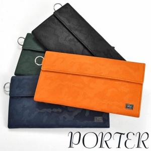PORTER 吉田カバン ポーター 財布 メンズ 長財布 342-06036 本革 ワンダー 迷彩 カモ柄 日本製