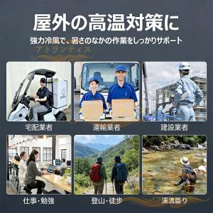 腰掛け扇風機 腰掛けファン 多機能 24000...の詳細画像2