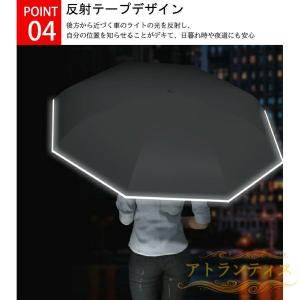 逆さま傘 日傘 傘 濡れない 反射テープ 自立...の詳細画像4