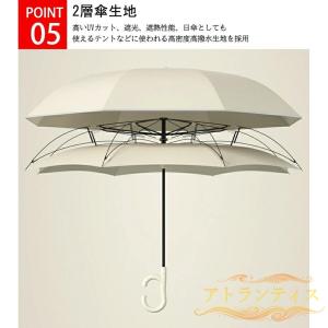 逆さま傘 日傘 傘 濡れない 反射テープ 自立...の詳細画像5