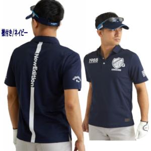 ゴルフウェア メンズ 半袖 モックネック シャ...の詳細画像1