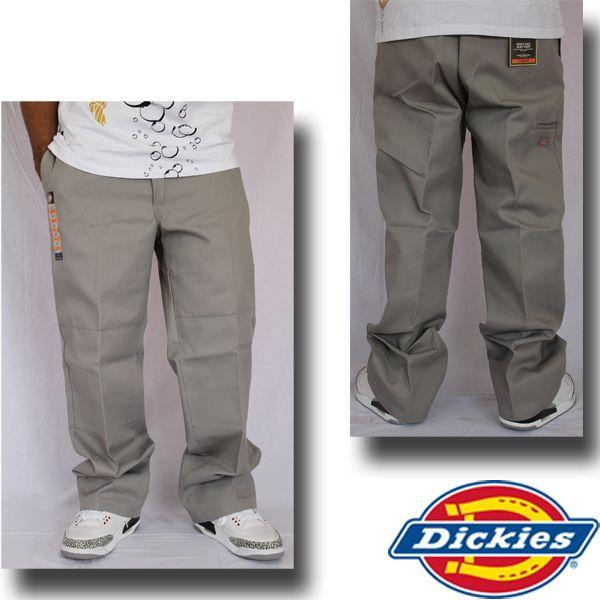 DICKIES ルーズフィット パンツ ダブルニー グレー ディッキーズ メンズ 大きい 太め チノ...