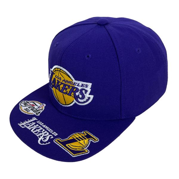 Mitchell&amp;Ness Los Angeles Lakers スナップバック ロサンゼルス レイ...