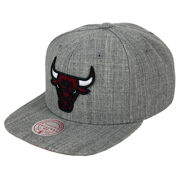 Mitchell&amp;Ness CHICAGO BULLS スナップバック シカゴブルズ キャップ ヘザ...